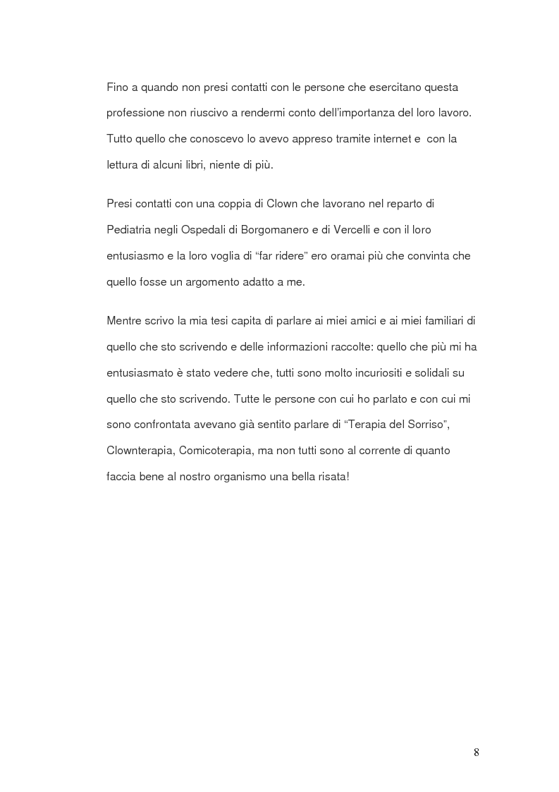 Anteprima della tesi: Clownterapia, Pagina 2