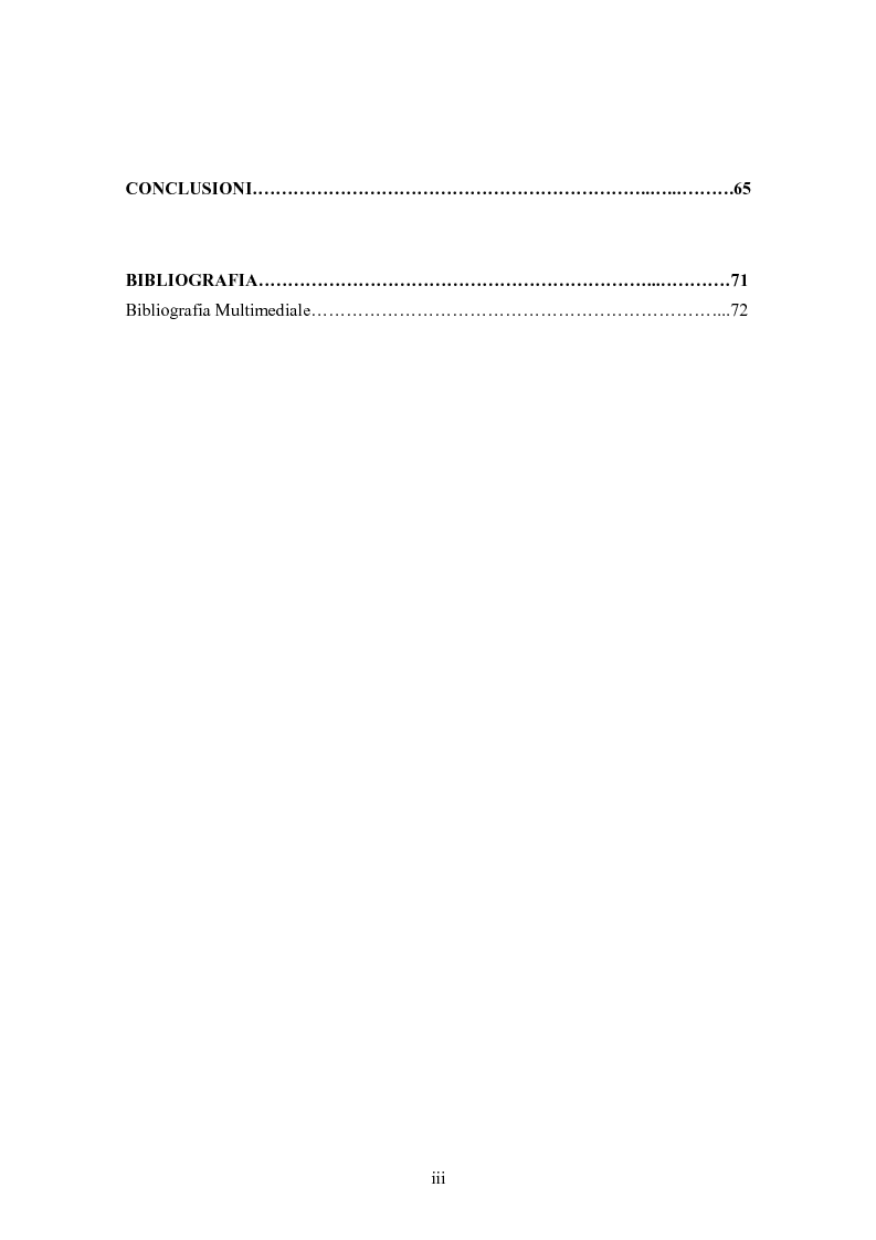 Indice della tesi: La condizione economica dei Rom in Repubblica Ceca: determinanti e possibili soluzioni, Pagina 3