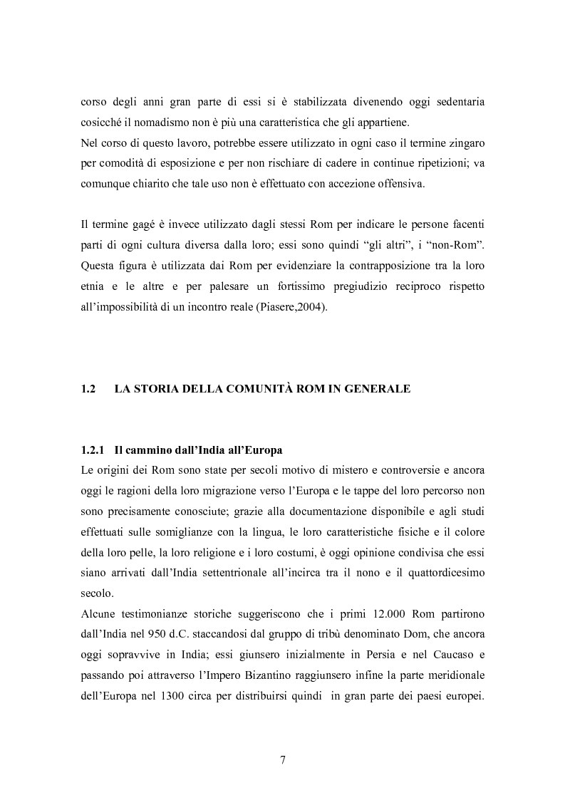 Anteprima della tesi: La condizione economica dei Rom in Repubblica Ceca: determinanti e possibili soluzioni, Pagina 7