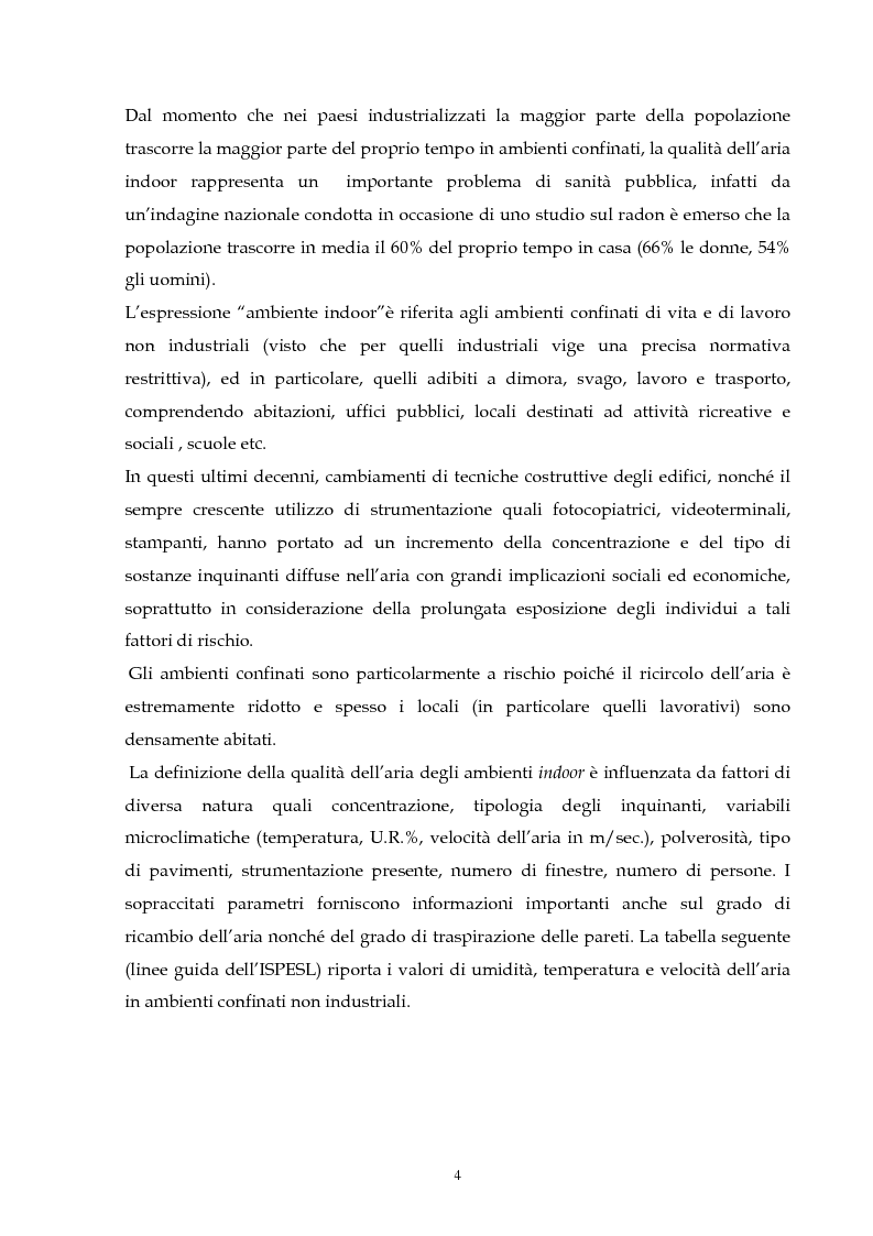 Anteprima della tesi: Metodologie di valutazione della qualità del bioaerosol in ambienti confinati, Pagina 3
