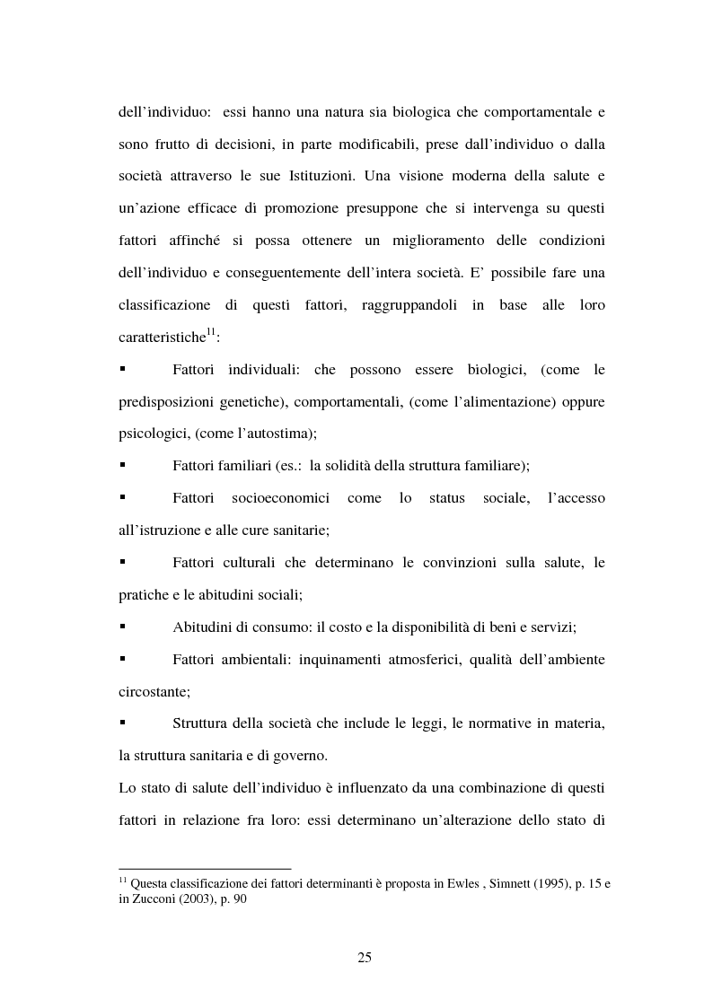 Anteprima della tesi: La comunicazione per la promozione della salute: le azioni della Provincia Autonoma di Trento, Pagina 14
