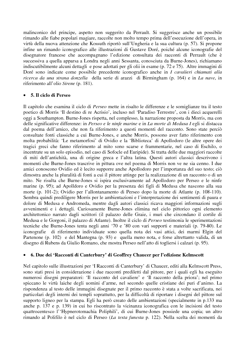 Anteprima della tesi: La pittura di Sir Edward Burne-Jones e le sue fonti letterarie, Pagina 3