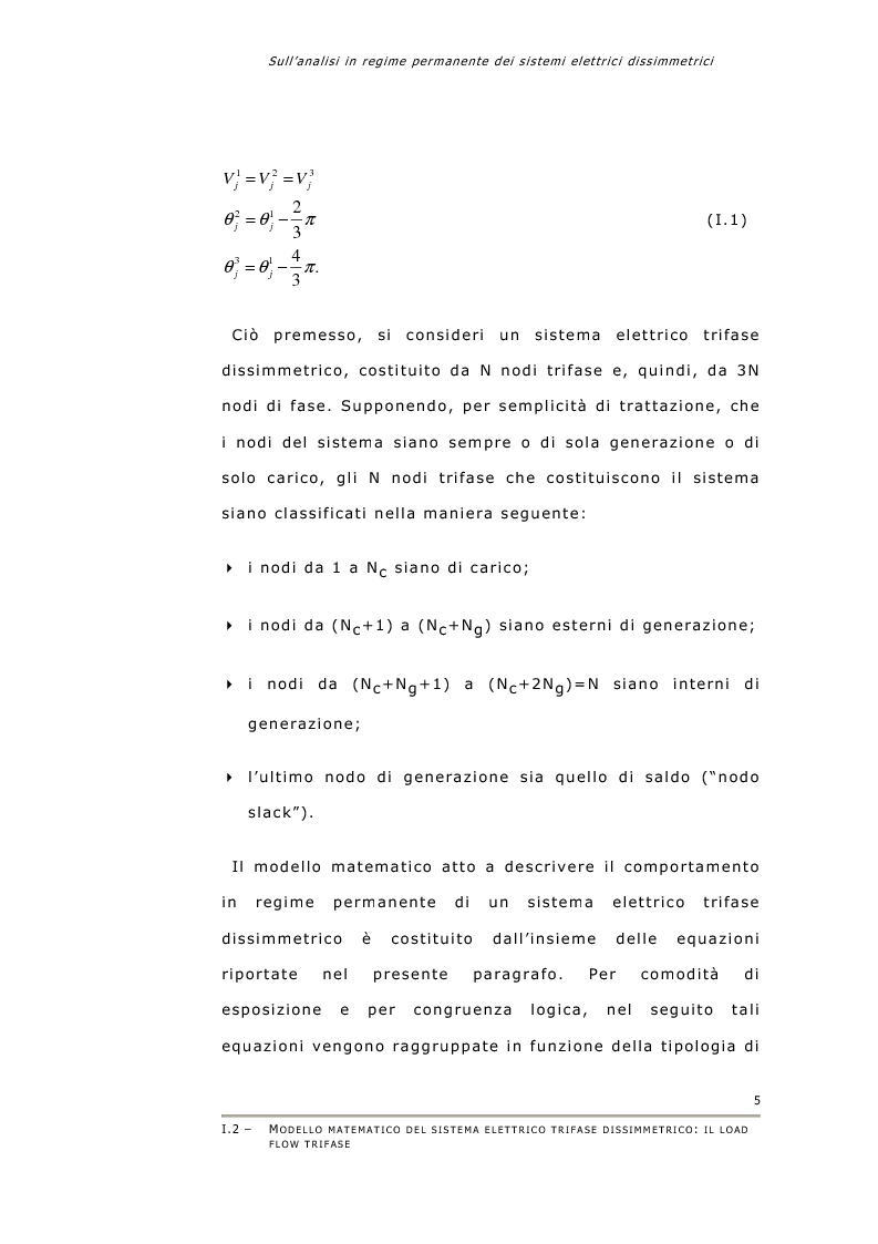 Anteprima della tesi: Sull'analisi in regime permanente dei sistemi elettrici dissimmetrici, Pagina 6