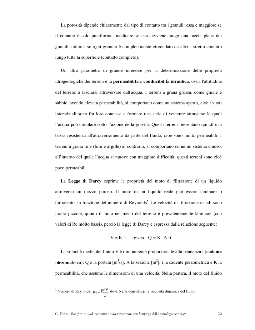 Anteprima della tesi: Bonifica di suoli contaminati da idrocarburi con l'impiego della tecnologia water-jet, Pagina 11