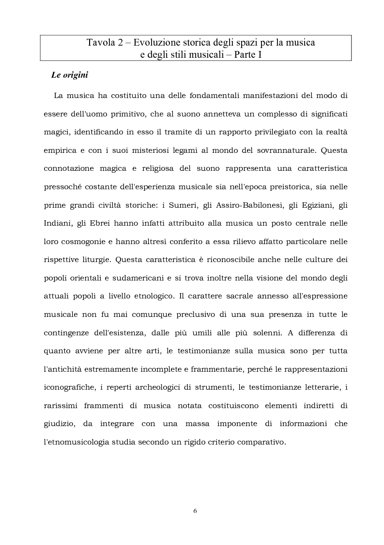 Anteprima della tesi: Spazi per la musica, Pagina 6