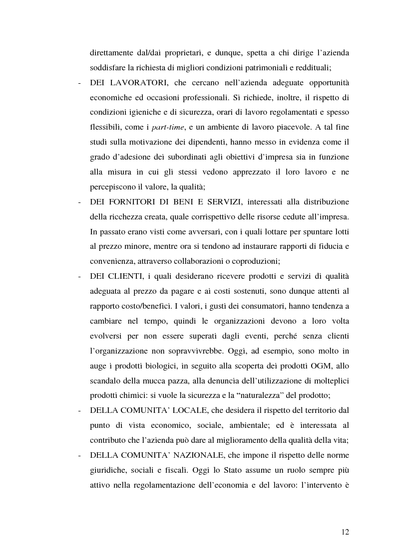 Anteprima della tesi: La responsabilità sociale nel processo di comunicazione esterna: il caso Coop, Pagina 12