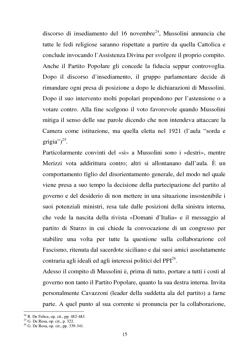 Anteprima della tesi: La difficile Conciliazione. I rapporti Italia-Santa Sede dal 1922 al 1929, Pagina 15