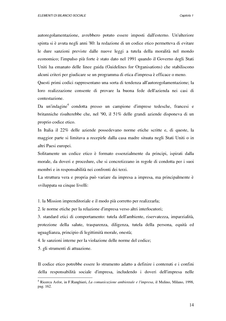 Anteprima della tesi: Elementi di bilancio sociale, Pagina 9
