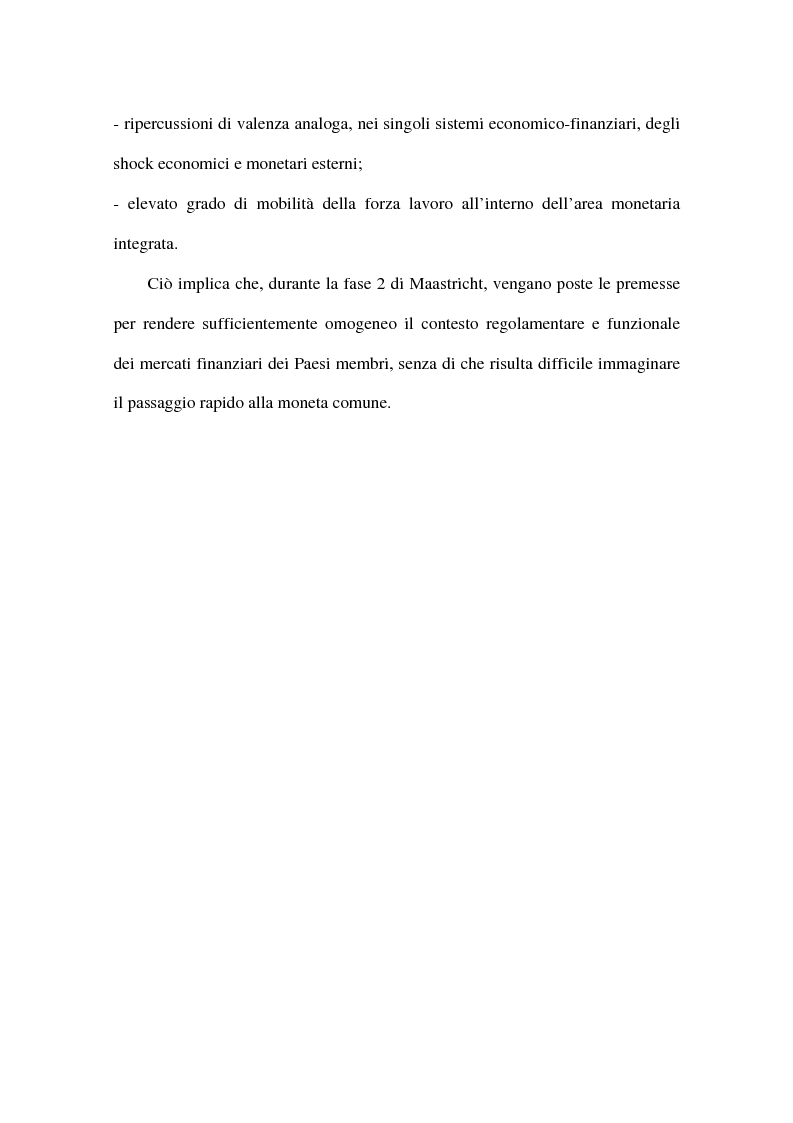 Anteprima della tesi: Approcci alternativi all'Unione Monetaria Europea - Relazioni possibili tra Paesi In e Paesi Oot, Pagina 5