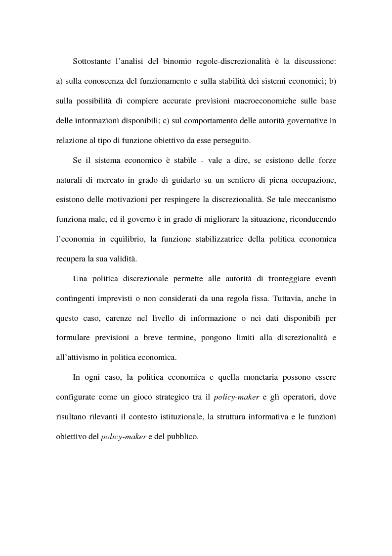 Anteprima della tesi: Approcci alternativi all'Unione Monetaria Europea - Relazioni possibili tra Paesi In e Paesi Oot, Pagina 7
