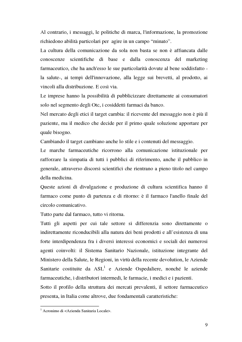Anteprima della tesi: Il marketing farmaceutico, Pagina 6
