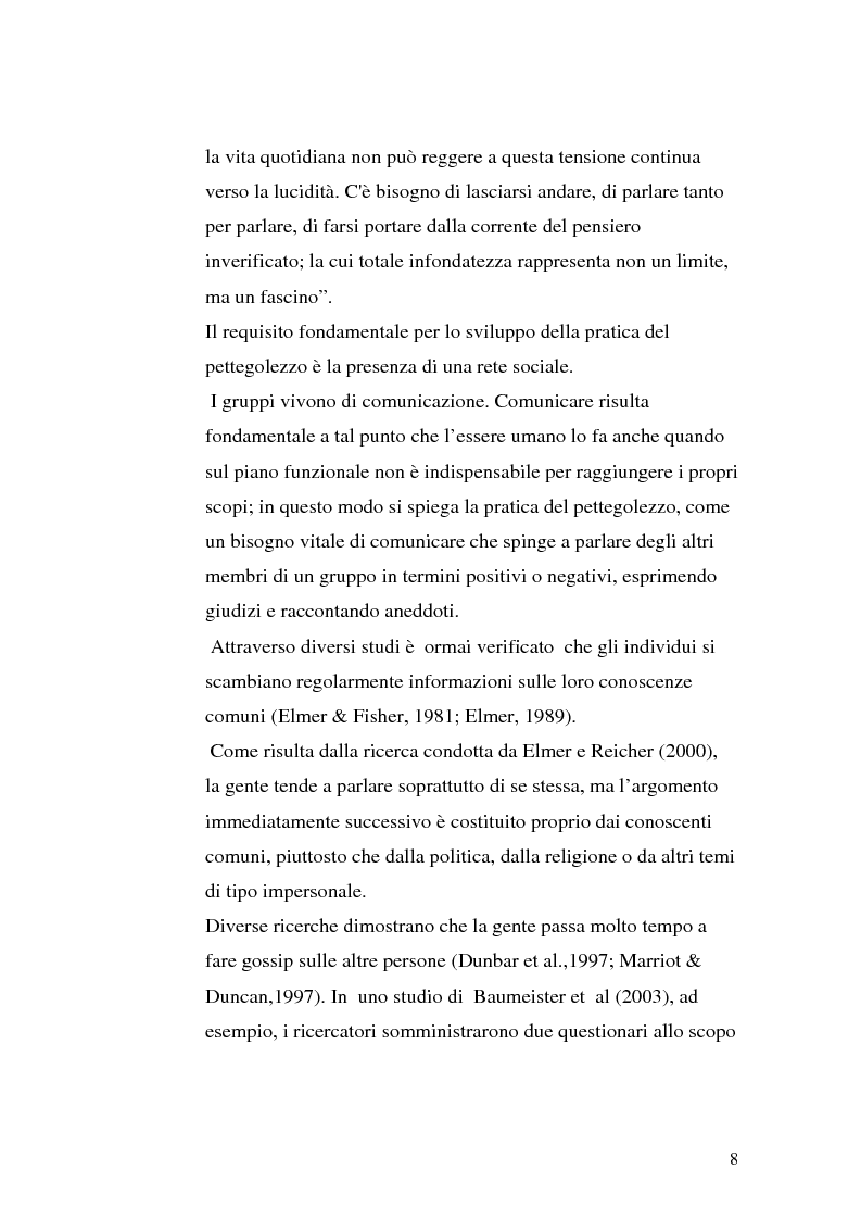 Anteprima della tesi: Il gossip "al femminile" come diretta conseguenza del sessismo ambivalente, Pagina 6
