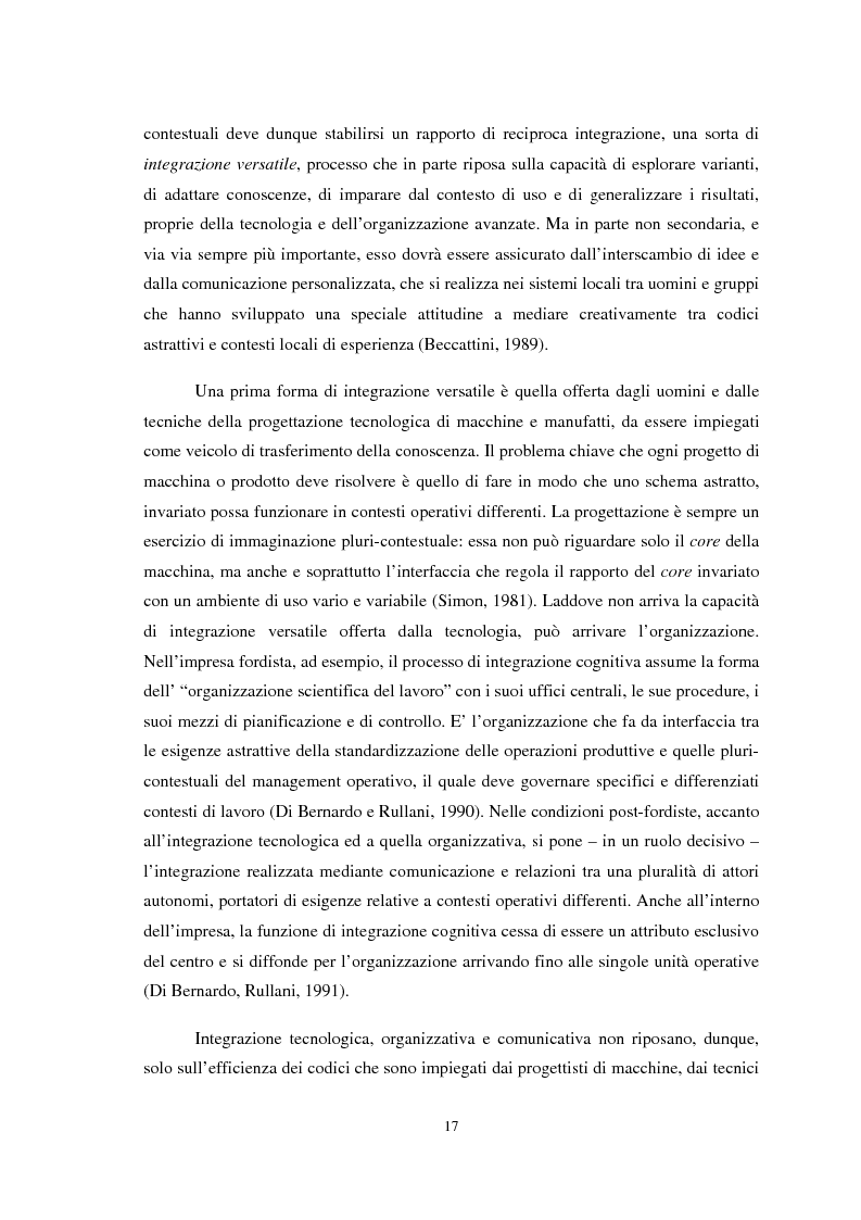 Anteprima della tesi: Il ruolo della conoscenza nei processi di internazionalizzazione dei distretti industriali, Pagina 14