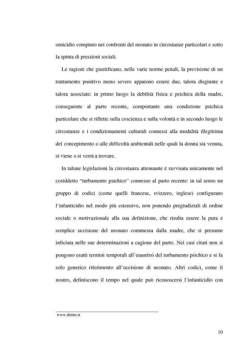 Anteprima della tesi: Figlicidio come sintomo di depressione materna: analisi di un caso, Pagina 9