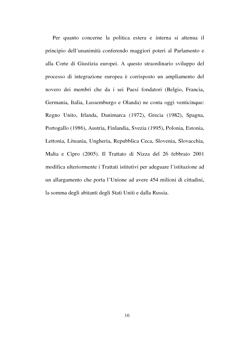 Anteprima della tesi: I non temi della campagna elettorale europea - le rappresentazioni mediali e politiche dell'istituzione europea, Pagina 11
