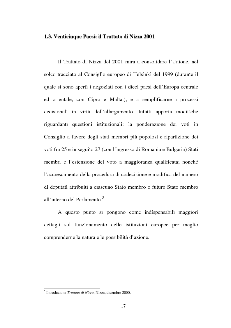 Anteprima della tesi: I non temi della campagna elettorale europea - le rappresentazioni mediali e politiche dell'istituzione europea, Pagina 12