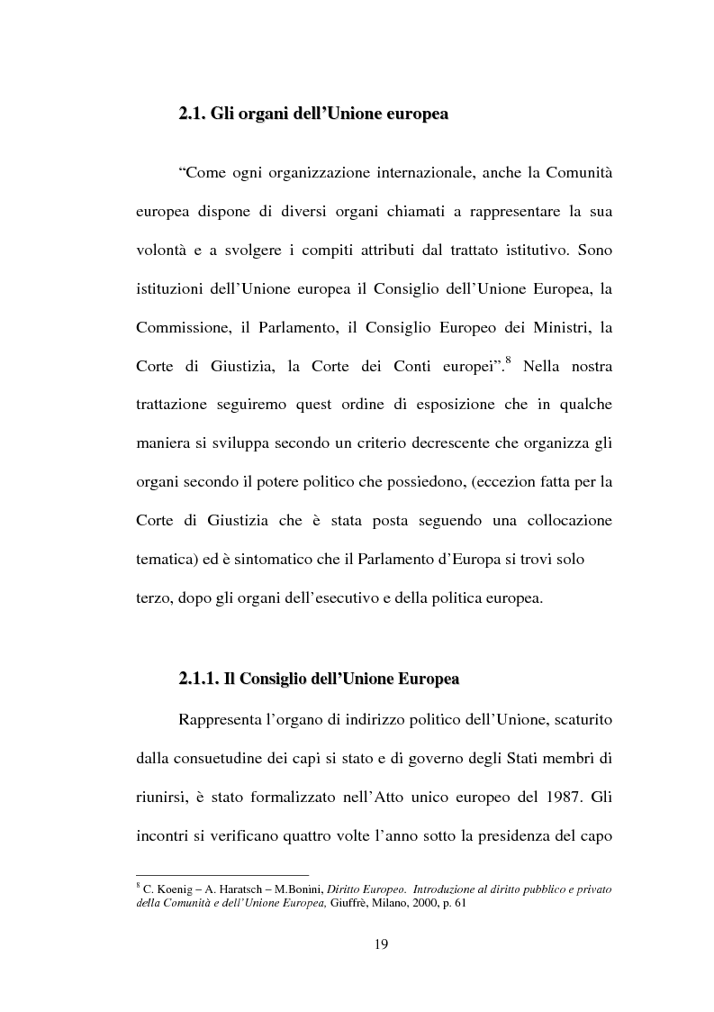 Anteprima della tesi: I non temi della campagna elettorale europea - le rappresentazioni mediali e politiche dell'istituzione europea, Pagina 14