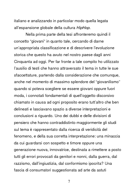 Anteprima della tesi: Underground & Commercial. Etnografia dei diversi volti dell'HipHop a Roma., Pagina 2