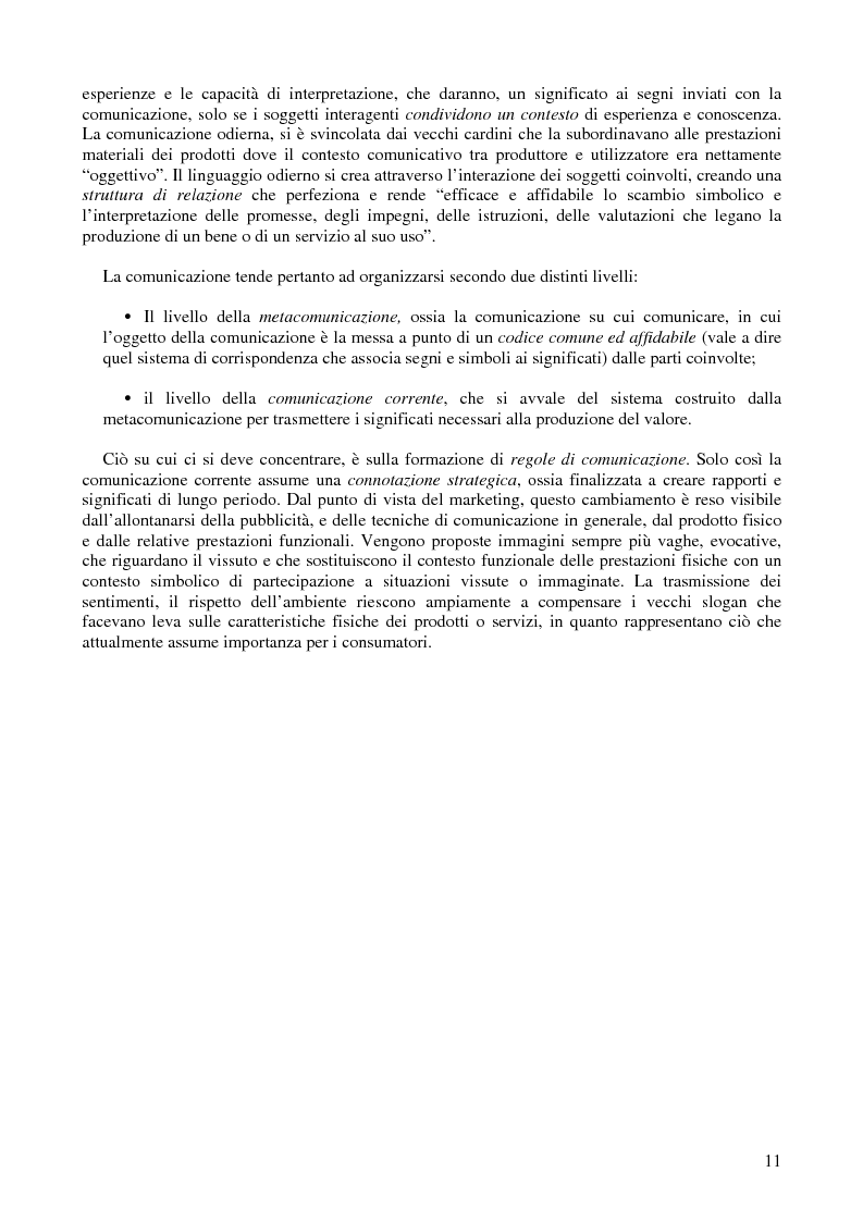 Anteprima della tesi: L'efficacia della pubblicità: obiettivi e modelli di misurazione, Pagina 8