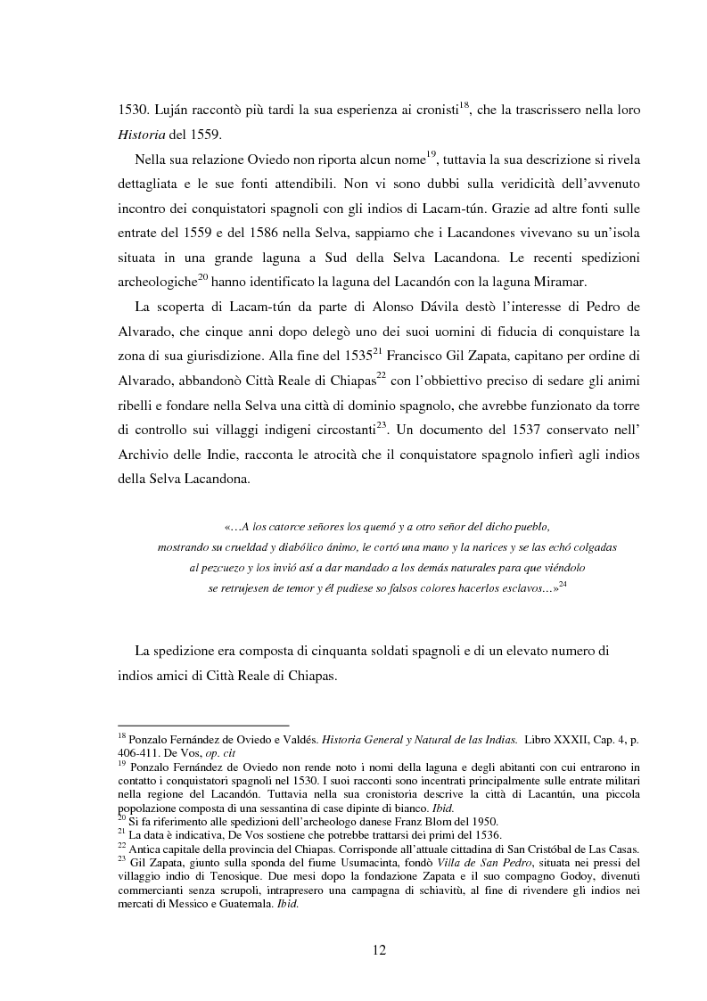 Anteprima della tesi: Gli Indios e la Foresta. Sguardi indigeni sul processo di deforestazione della Selva Lacandona, Pagina 8