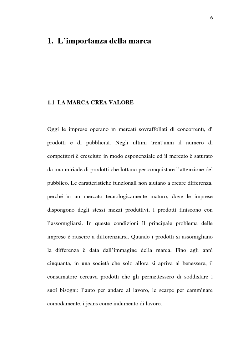 Anteprima della tesi: La Visual Identity Aziendale: costruire un nuovo marchio per distinguere una nuova impresa, Pagina 3