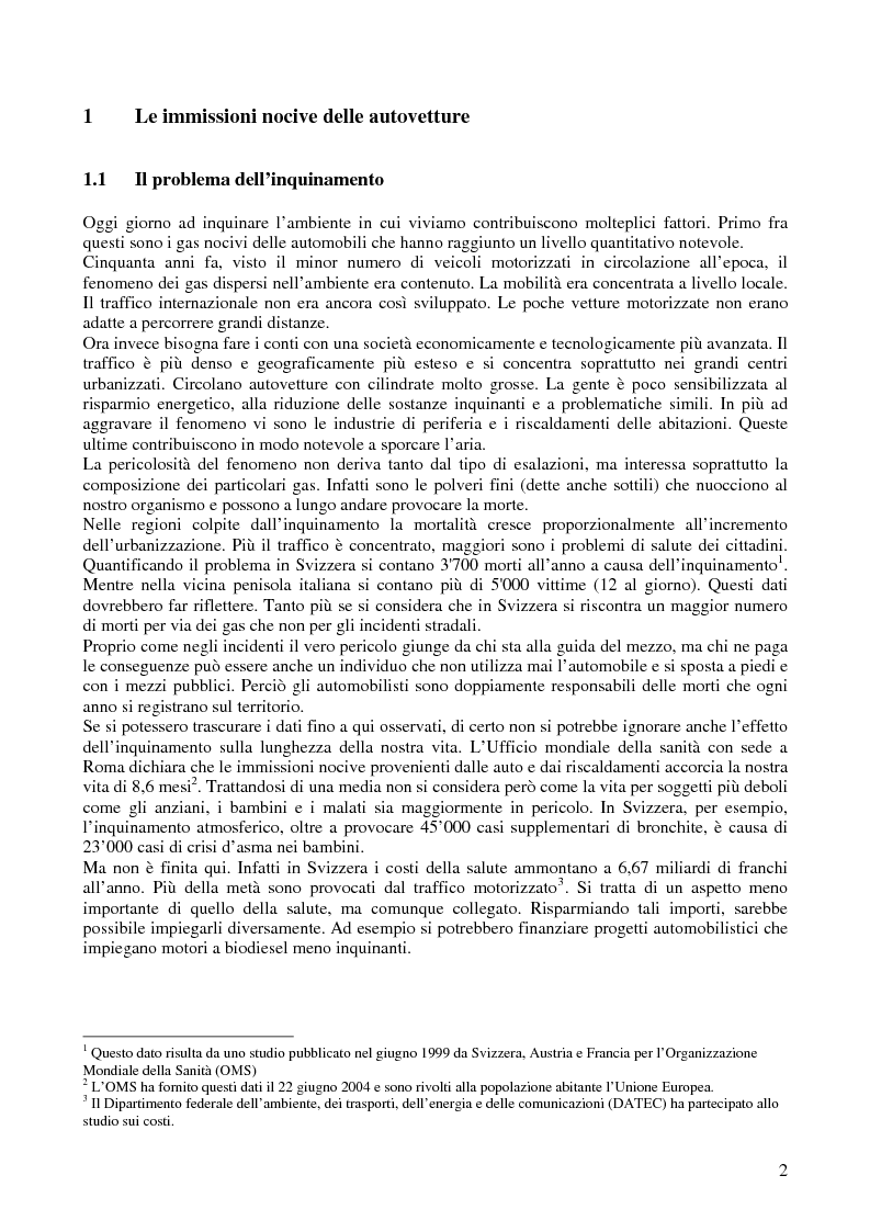 Estratto dalla tesi: Verso una mobilità sostenibile: le auto ecologiche