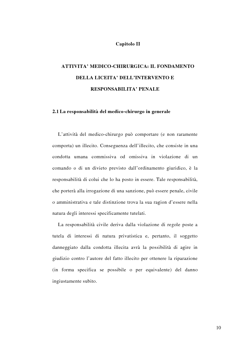 Anteprima della tesi: La colpa medico-chirurgica, Pagina 7