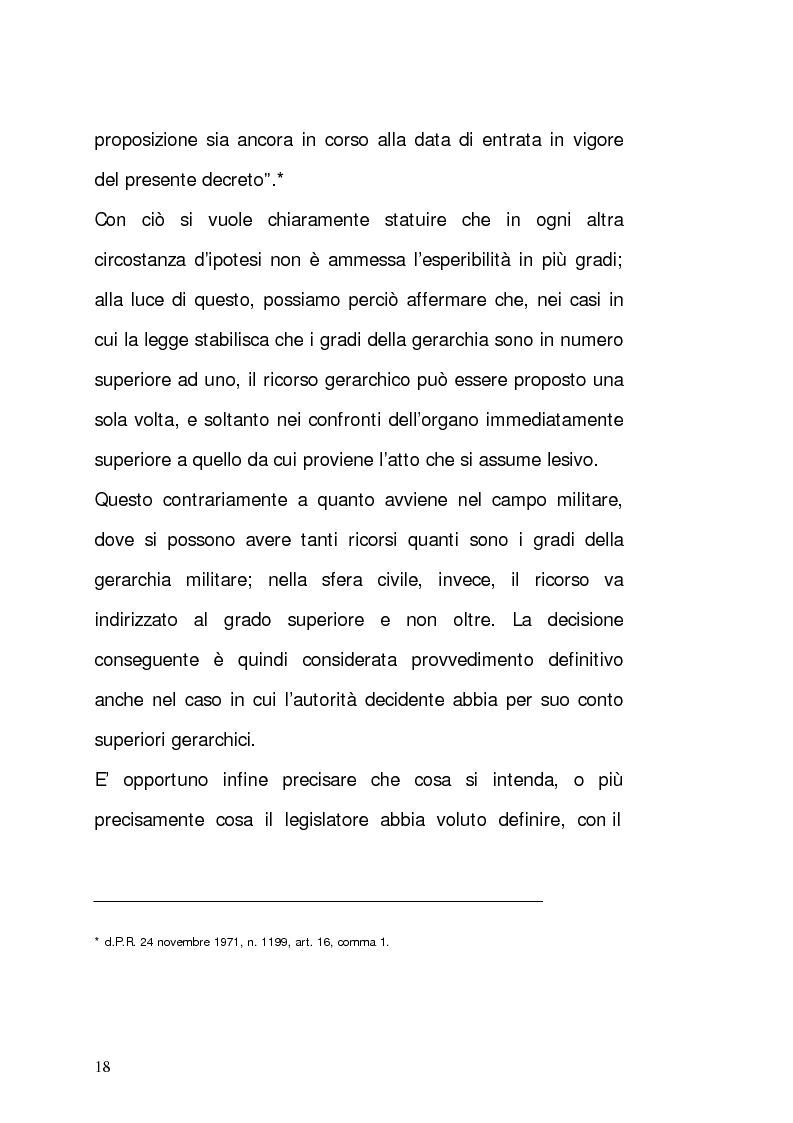Anteprima della tesi: Il ricorso gerarchico, Pagina 9
