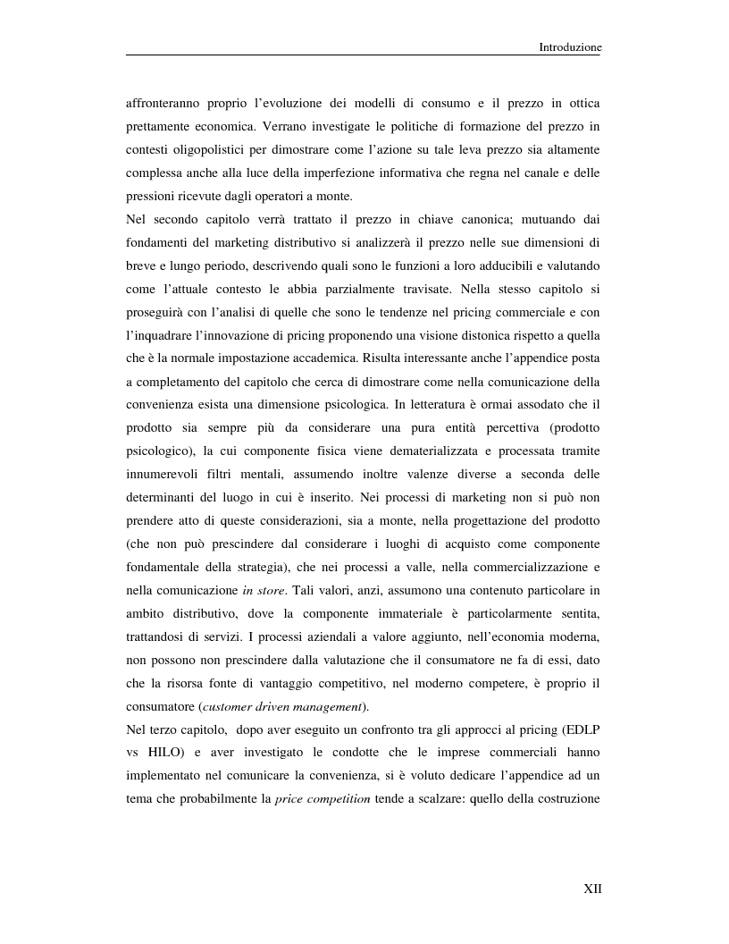 Anteprima della tesi: Evoluzione delle politiche di pricing commerciale: prospettive di sviluppo dell'EDLP nella distribuzione moderna, Pagina 2
