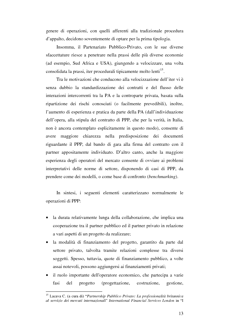 Anteprima della tesi: Il partenariato pubblico privato e l'introduzione del dialogo competitivo in Italia, Pagina 11
