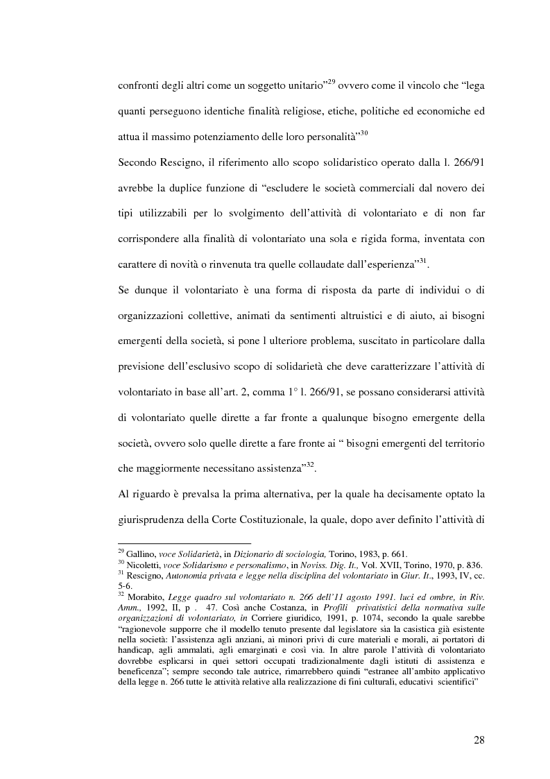 Estratto dalla tesi: Il senso del volontariato