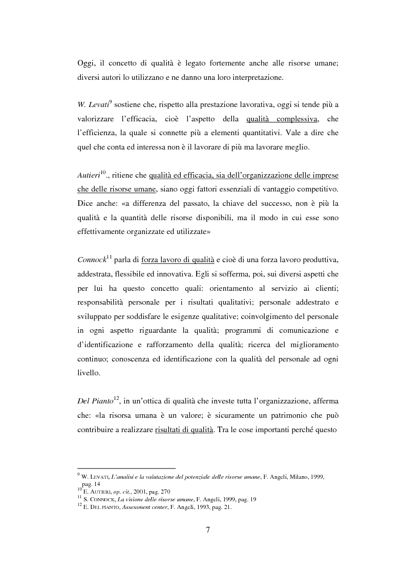 Anteprima della tesi: La valutazione del potenziale delle risorse umane, Pagina 10