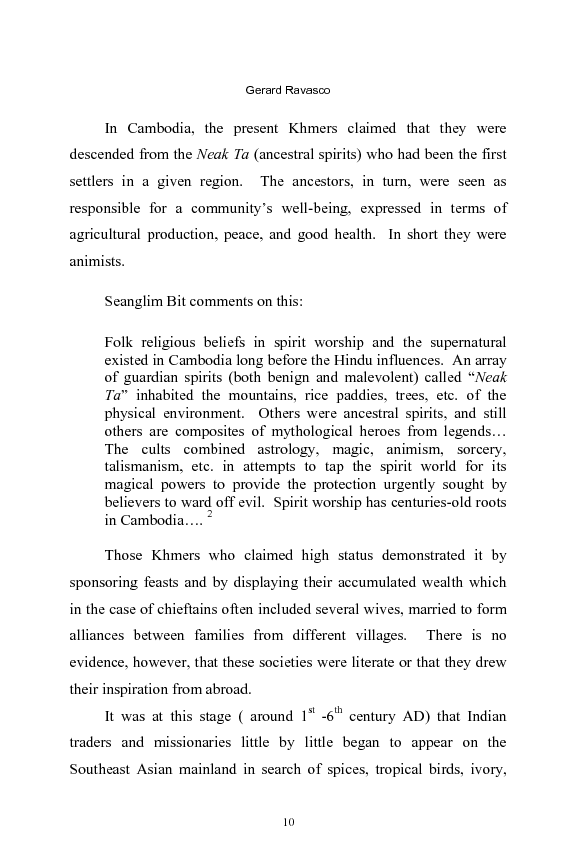 Anteprima della tesi: Towards a Christian Pastoral Approach to Cambodian Culture, Pagina 10