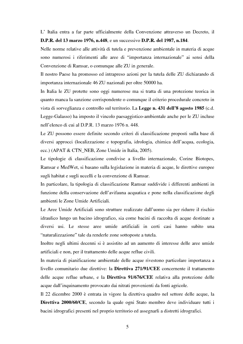 Anteprima della tesi: Zone umide artificiali per la depurazione di reflui civili; valutazione dell'efficienza depurativa dell'impianto di Dicomano, Pagina 4