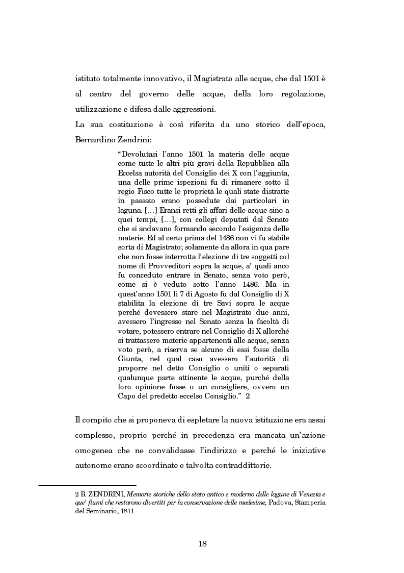 Anteprima della tesi: Il Magistrato alle Acque di Venezia, Pagina 11