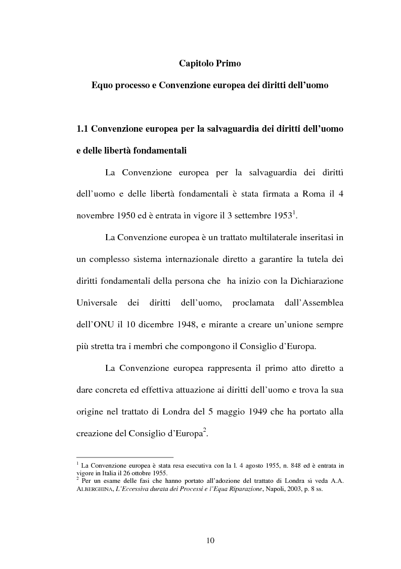 Anteprima della tesi: La durata ragionevole del processo, Pagina 10