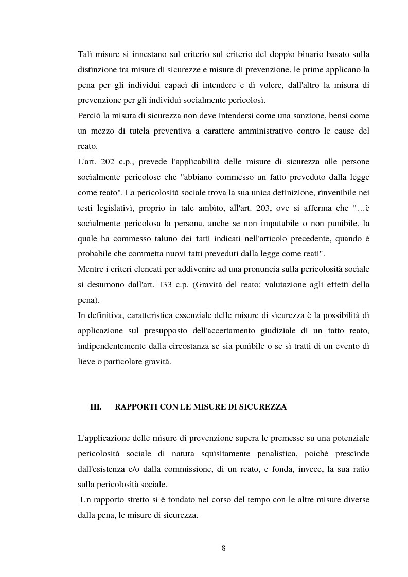 Estratto dalla tesi: Profili di interdipendenza fra giudizio di prevenzione e procedimenti penali paralleli