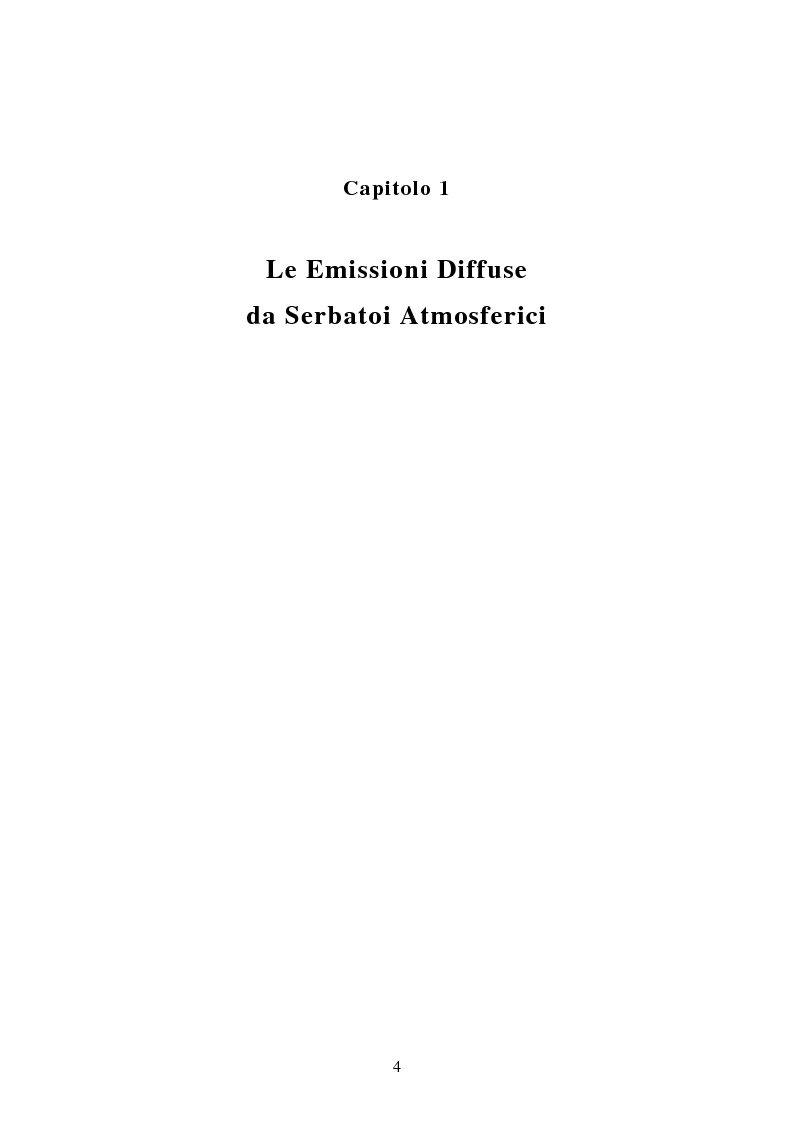 Anteprima della tesi: Emissioni da serbatoi atmosferici. Metodi di calcolo., Pagina 2