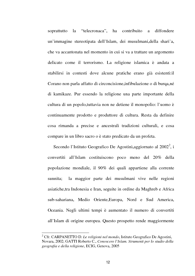 Anteprima della tesi: I diversi volti del terrorismo islamico, Pagina 12