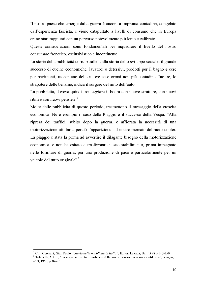 Anteprima della tesi: L'attualizzazione dell'immagine e dei ruoli della donna in pubblicità: da Carosello ai giorni nostri, Pagina 6