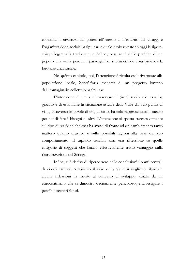 Anteprima della tesi: Approccio antropologico ad un progetto di sviluppo in Africa: la ''Valorizzazione della Valle del fiume Senegal'', Pagina 7