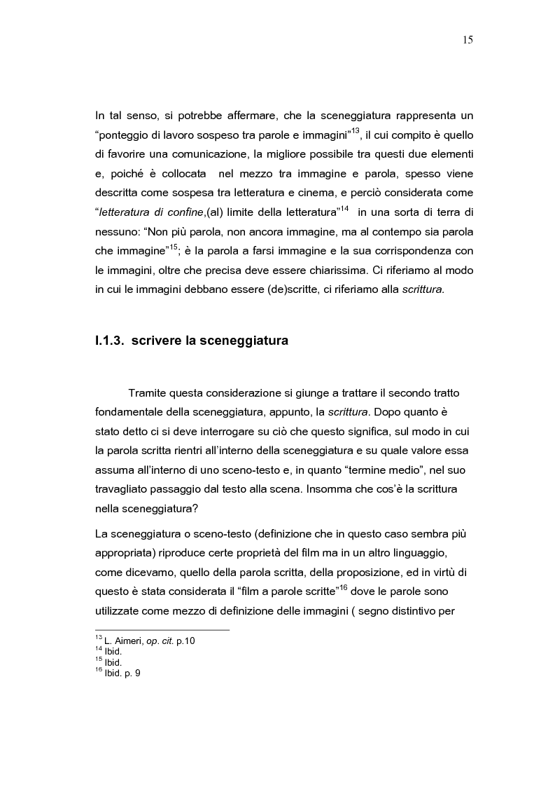 Anteprima della tesi: La sceneggiatura tra parola e immagine. Amores Perros di Guillermo Arriaga, Pagina 12