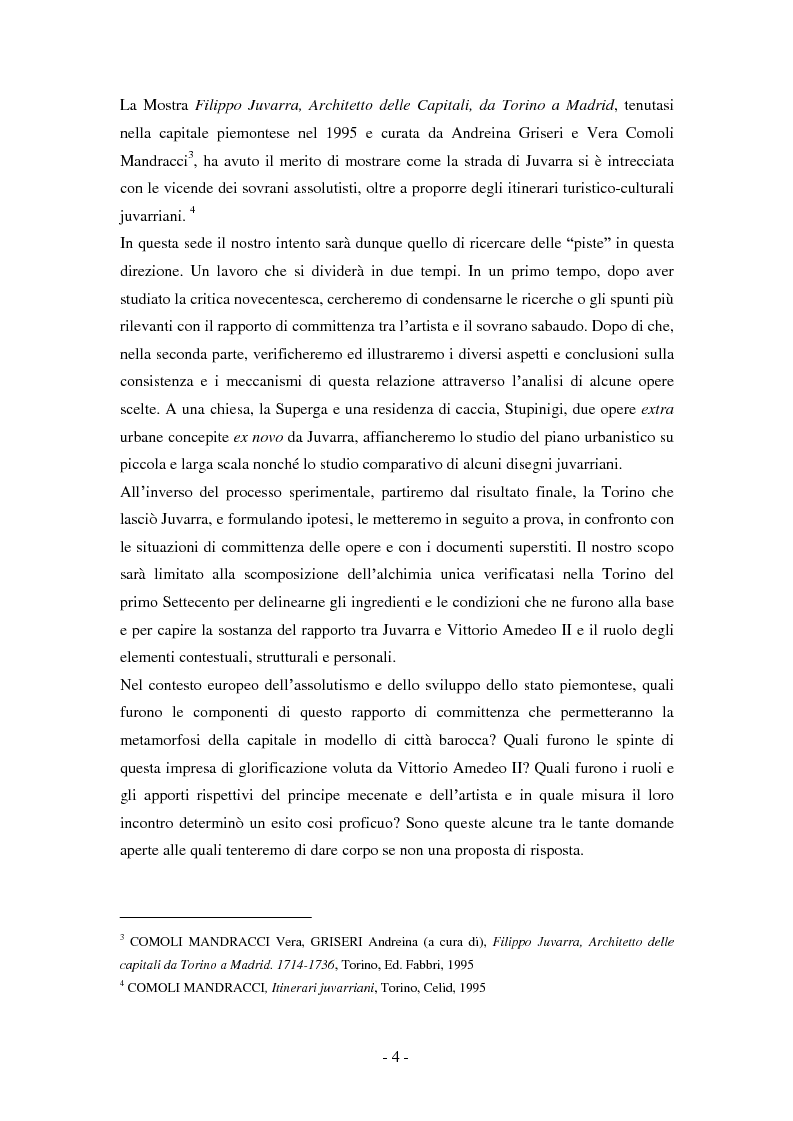 Anteprima della tesi: Filippo Juvarra e Vittorio Amedeo II: un modello di committenza, Pagina 2