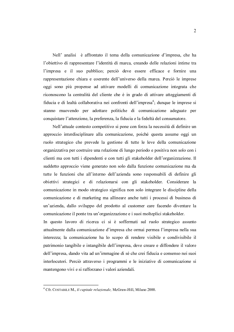Anteprima della tesi: Il mix comunicazionale per il successo di un brand: il caso G-Key, Pagina 2