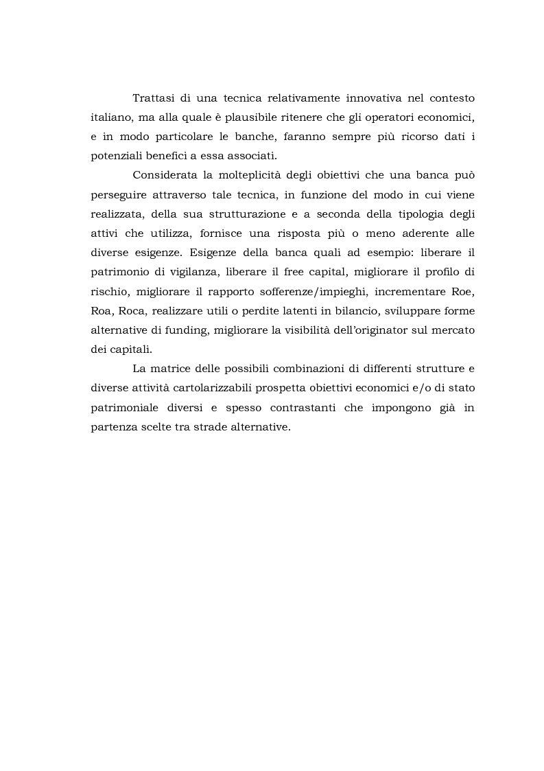 Anteprima della tesi: Le operazioni di cartolarizzazione secondo Basilea II, Pagina 2