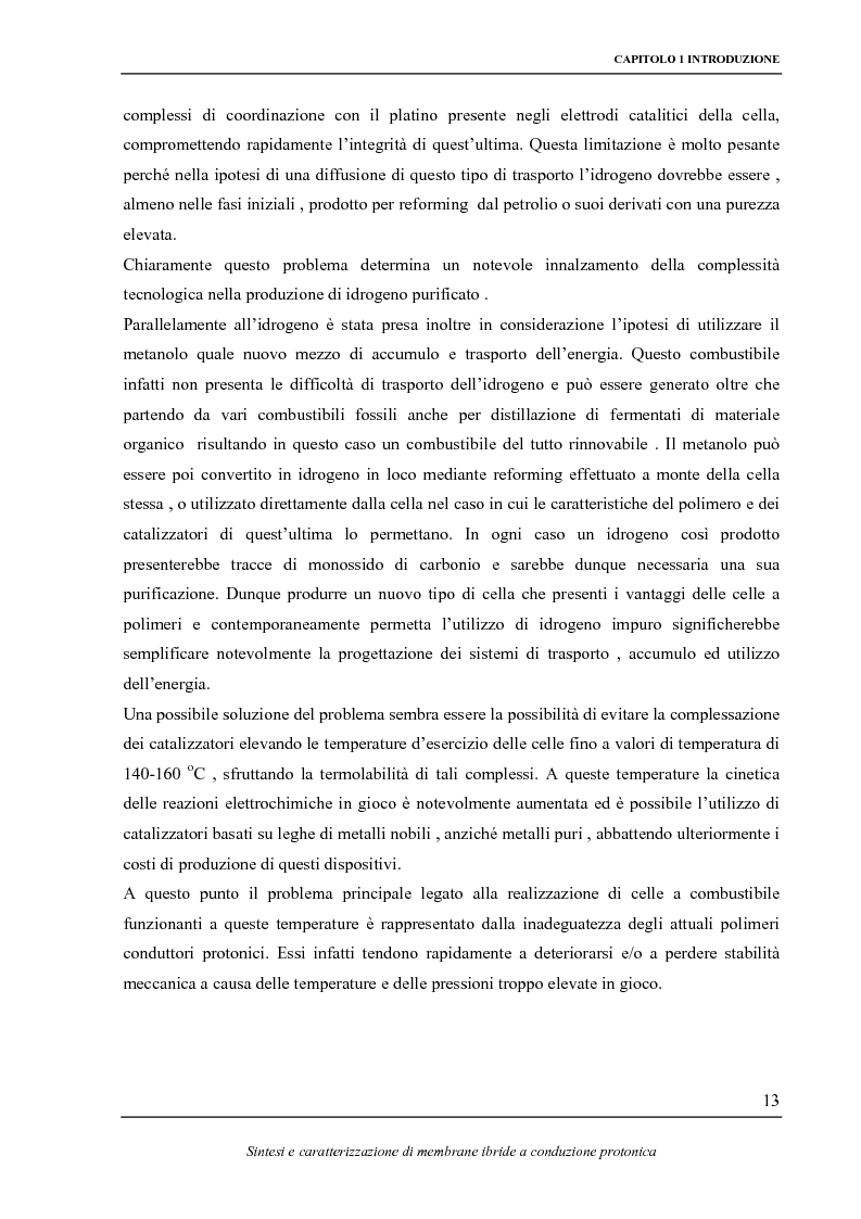 Anteprima della tesi: Sintesi e caratterizzazione elettrochimica di fosfati di zirconio funzionalizzati e loro impiego in membrane ibride a conduzione protonica, Pagina 8