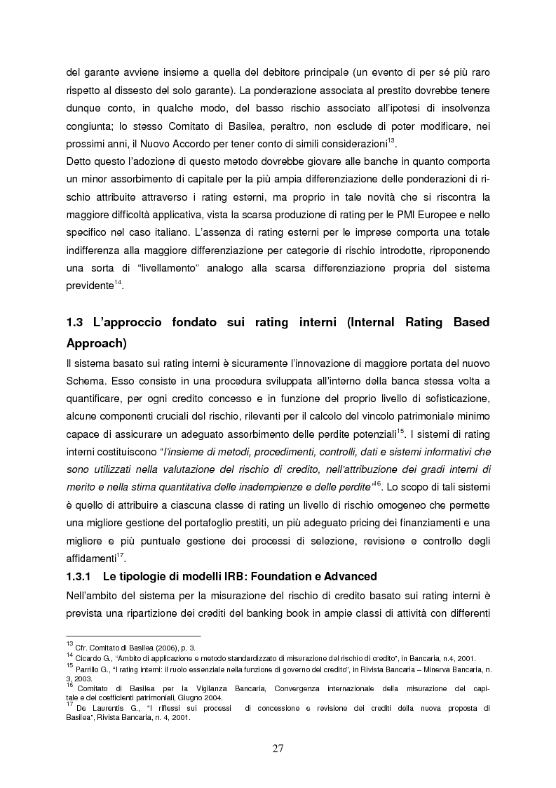 Anteprima della tesi: Progettazione e implementazione di un sistema di internal rating: il caso banca Alfa, Pagina 15