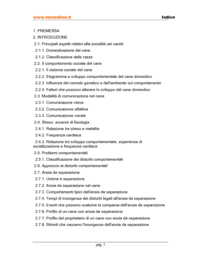 Esempi Di Trattamento Comportamentale Dell Ansia Da Separazione Nel Cane Indice Pagina 1 Di 2