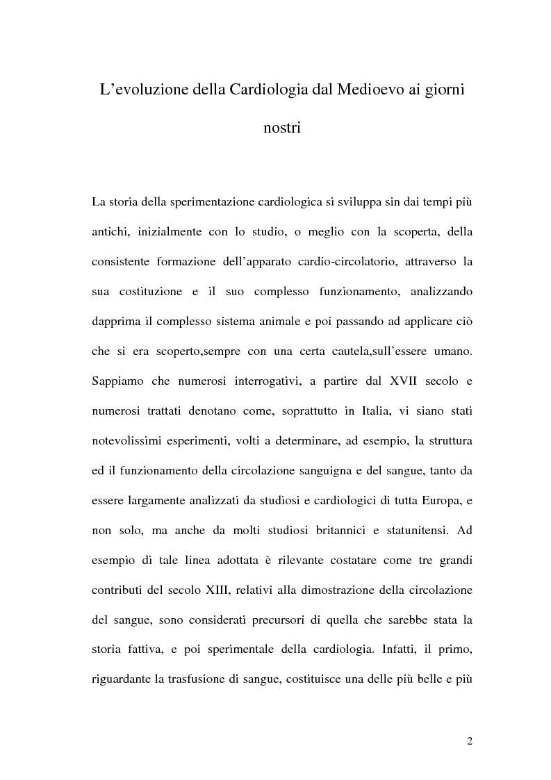Anteprima della tesi: La Sperimentazione in Cardiologia, Pagina 2