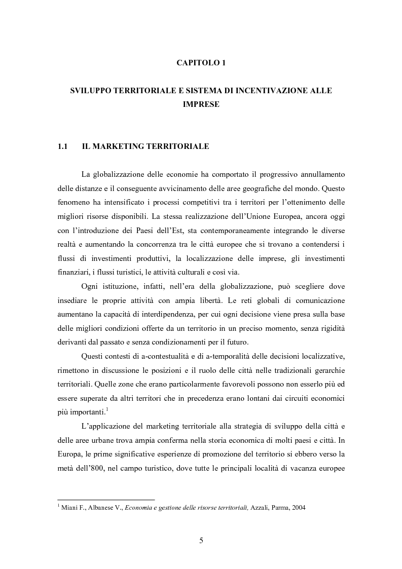 Anteprima della tesi: L'evoluzione del sistema degli incentivi alle imprese, Pagina 4